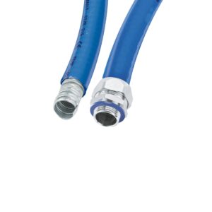 Kovová ochranná hadice potažená PU (EN 45545-2)