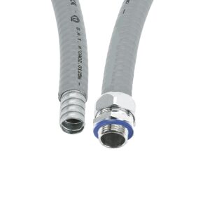 Kovová ochranná hadice potažená PVC